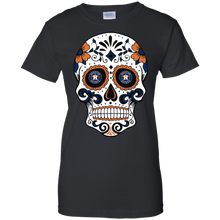 Load image into Gallery viewer, Houston Astros Sugar Skull T-Shirt For Women
