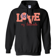 Load image into Gallery viewer, Glitter Love For Washington Nationals Fans Hoodie Shirt