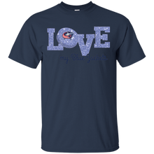 Load image into Gallery viewer, Glitter Love For Columbus Blue Jackets Fans T - Shirt For Men