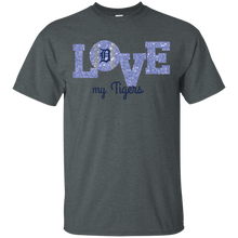 Load image into Gallery viewer, Glitter Love For Detroit Tigers Fans T - Shirt For Men