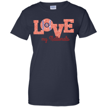 Load image into Gallery viewer, Glitter Love For Washington Nationals Fans T-Shirt For Women
