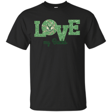 Load image into Gallery viewer, Glitter Love For Milwaukee Bucks Fans T - Shirt For Men