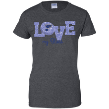 Load image into Gallery viewer, Glitter Love For St. Louis Blues Fans T-Shirt For Women
