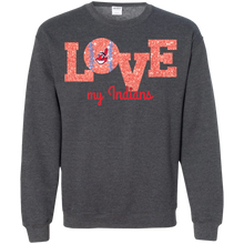 Load image into Gallery viewer, Glitter Love For Cleveland Indians Fans Sweatshirt