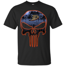 Load image into Gallery viewer, Anaheim Ducks Hockey The Punisher Skull T - Shirt For Men