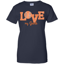 Load image into Gallery viewer, Glitter Love For San Francisco Giants Fans T-Shirt For Women