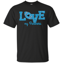 Load image into Gallery viewer, Glitter Love For Carolina Panthers Fans T - Shirt For Men