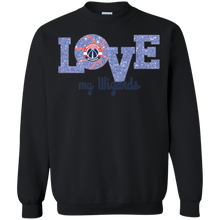 Load image into Gallery viewer, Glitter Love For Washington Wizards Fans Sweatshirt