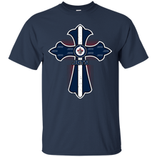 Load image into Gallery viewer, Cross Shirt For Jesus And Winnipeg Jets Fans T - Shirt For Men