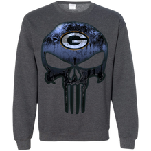 Load image into Gallery viewer, Green Bay Packers Football The Punisher Skull Sweatshirt