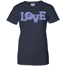 Load image into Gallery viewer, Glitter Love For Tampa Bay Lightning Fans T-Shirt For Women
