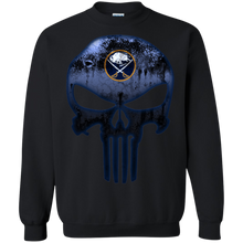 Load image into Gallery viewer, Buffalo Sabres Hockey The Punisher Skull Sweatshirt
