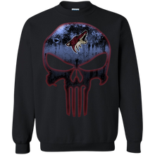 Load image into Gallery viewer, Arizona Coyotes Hockey The Punisher Skull Sweatshirt