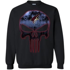 Arizona Coyotes Hockey The Punisher Skull Sweatshirt