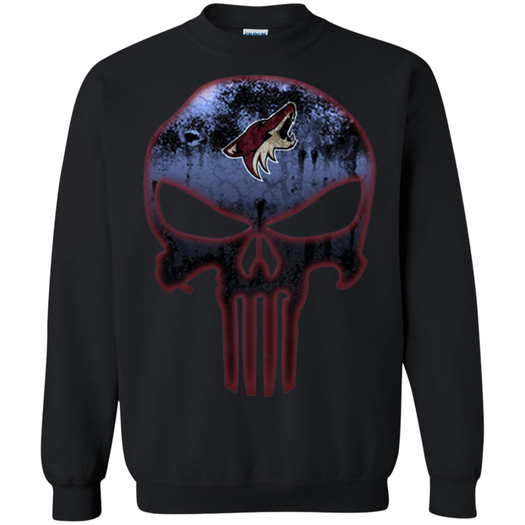 Arizona Coyotes Hockey The Punisher Skull Sweatshirt