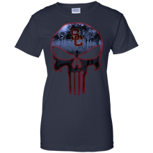 Load image into Gallery viewer, USC Trojans Football The Punisher Skull T-Shirt For Women