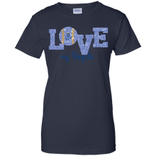 Load image into Gallery viewer, Glitter Love For Kansas City Royals Fans T-Shirt For Women