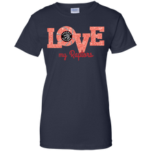 Load image into Gallery viewer, Glitter Love For Toronto Raptors Fans T-Shirt For Women