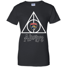 Load image into Gallery viewer, Deathly Hallows For Florida Panthers And Harry Potter Fans T-Shirt For Women
