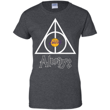 Load image into Gallery viewer, Deathly Hallows For Los Angeles Lakers And Harry Potter Fans T-Shirt For Women
