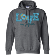 Load image into Gallery viewer, Glitter Love For Jacksonville Jaguars Fans Hoodie Shirt