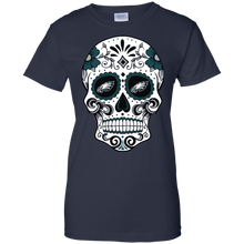 Load image into Gallery viewer, Philadelphia Eagles Sugar Skull T-Shirt For Women