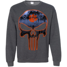 Load image into Gallery viewer, Clemson Tiger_Paw Football The Punisher Skull Sweatshirt