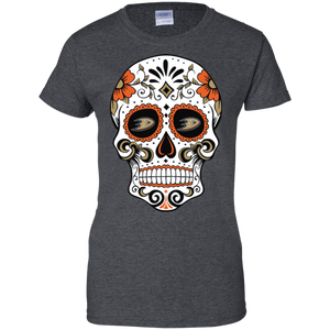 Anaheim Ducks Sugar Skull T-Shirt For Women