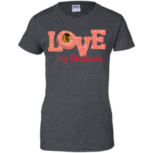 Load image into Gallery viewer, Glitter Love For Chicago Blackhawks Fans T-Shirt For Women