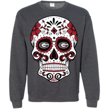 Load image into Gallery viewer, Georgia Bulldogs Sugar Skull Sweatshirt