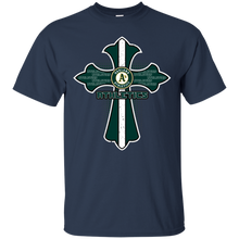 Load image into Gallery viewer, Cross Shirt For Jesus And Oakland Athletics Fans T - Shirt For Men