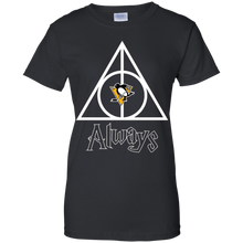 Load image into Gallery viewer, Deathly Hallows For Pittsburgh Penguins And Harry Potter Fans T-Shirt For Women