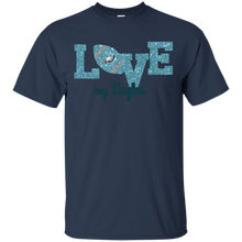 Load image into Gallery viewer, Glitter Love For Philadelphia Eagles Fans T - Shirt For Men