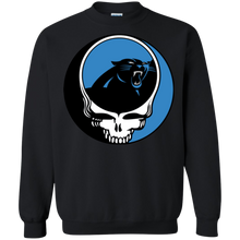 Load image into Gallery viewer, Carolina Panthers Footballl Grateful Dead Steal Your Face Sweatshirt