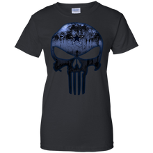 Load image into Gallery viewer, Dallas Cowboys Football The Punisher Skull T-Shirt For Women