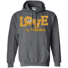Load image into Gallery viewer, Glitter Love For Nashville Predators Fans Hoodie Shirt