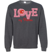 Load image into Gallery viewer, Glitter Love For Calgary Flames Fans Sweatshirt