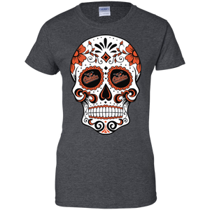 Baltimore Orioles Sugar Skull T-Shirt For Women