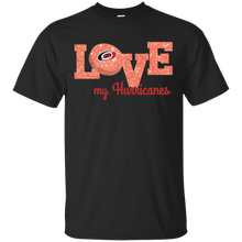 Load image into Gallery viewer, Glitter Love For Carolina Hurricanes Fans T - Shirt For Men