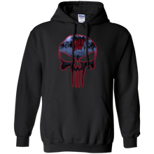 Load image into Gallery viewer, Wisconsin Badgers Football The Punisher Skull Hoodie Shirt