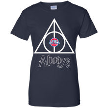 Load image into Gallery viewer, Deathly Hallows For Detroit Pistons And Harry Potter Fans T-Shirt For Women