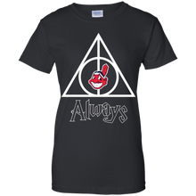 Load image into Gallery viewer, Deathly Hallows For Cleveland Indians And Harry Potter Fans T-Shirt For Women