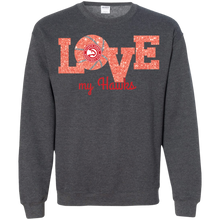 Load image into Gallery viewer, Glitter Love For Atlanta Hawks Fans Sweatshirt