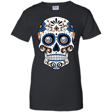 Load image into Gallery viewer, New York Islanders Sugar Skull T-Shirt For Women