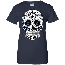 Load image into Gallery viewer, Dallas Cowboys Sugar Skull T-Shirt For Women