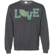 Load image into Gallery viewer, Glitter Love For Green Bay Packers Fans Sweatshirt