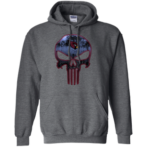 Arizona Cardinals Football The Punisher Skull Hoodie Shirt