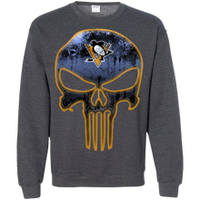 Load image into Gallery viewer, Pittsburgh Penguins Hockey The Punisher Skull Sweatshirt
