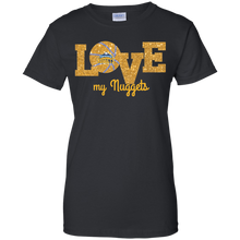Load image into Gallery viewer, Glitter Love For Denver Nuggets Fans T-Shirt For Women
