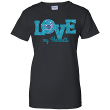 Load image into Gallery viewer, Glitter Love For Charlotte Hornets Fans T-Shirt For Women